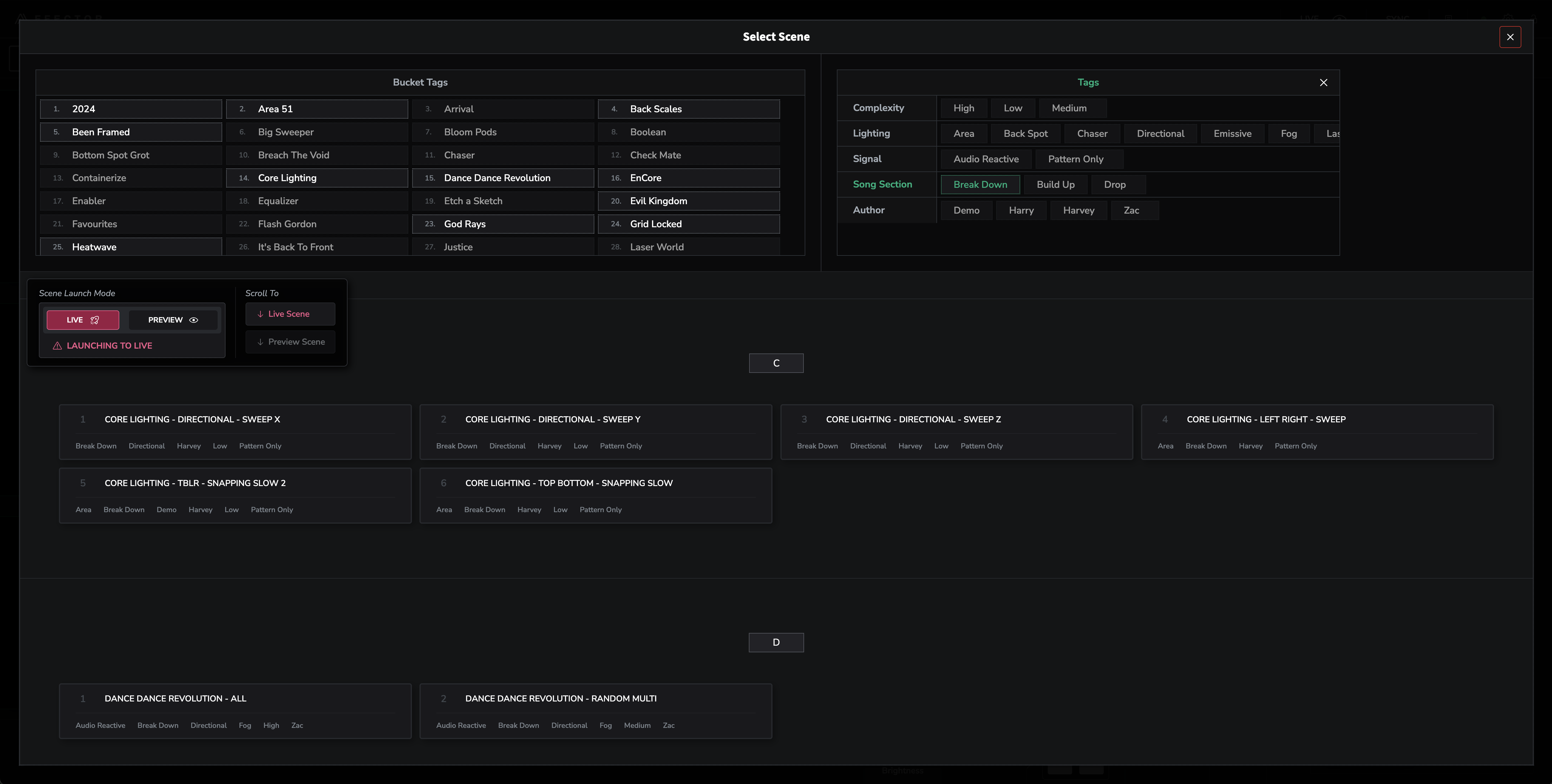 Affector - FX parameters page